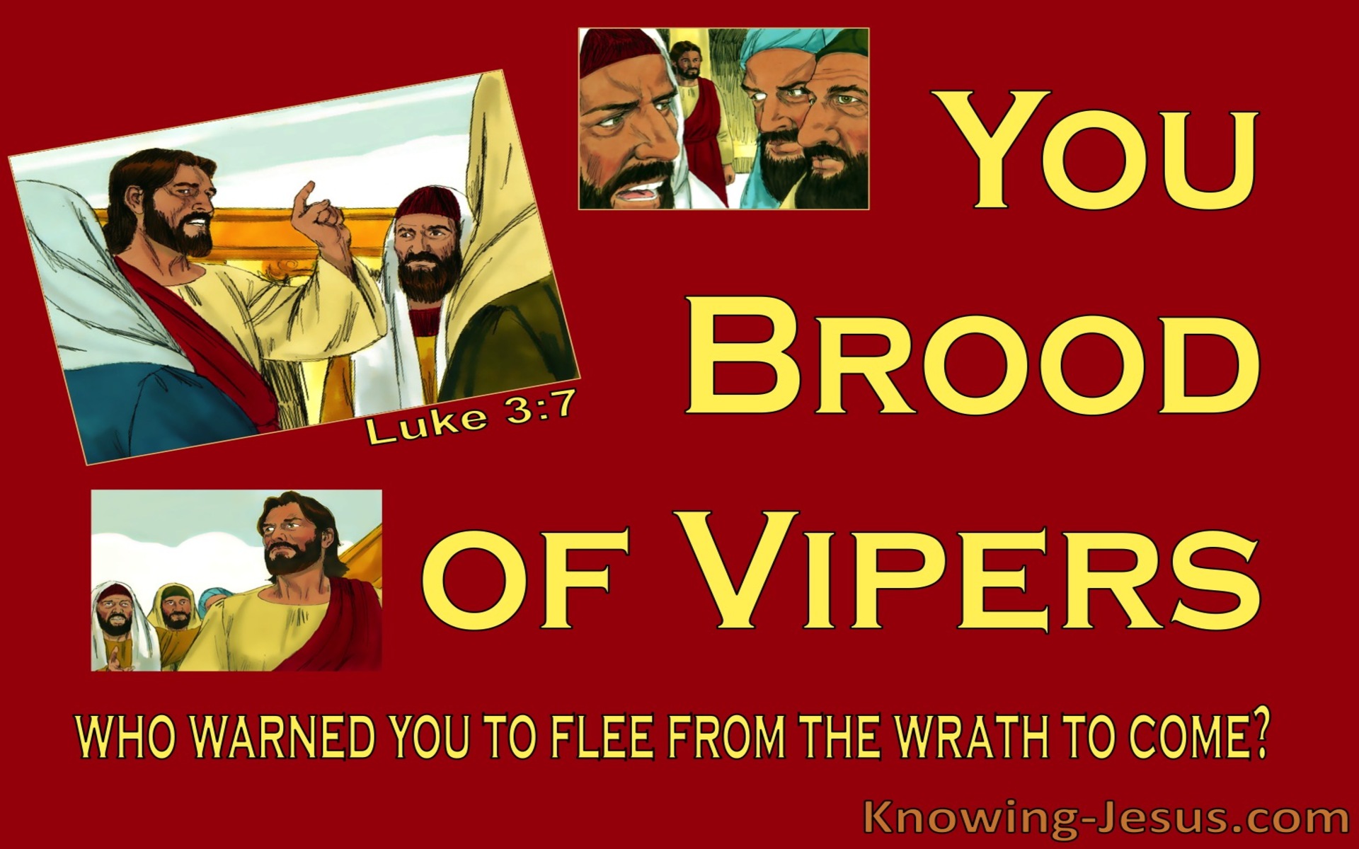 Luke 3:7 You Brood Of Vipers (red)